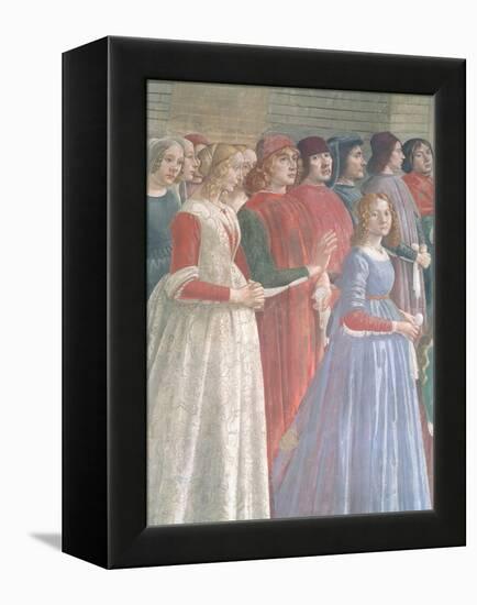 Florentine Onlookers, from the Cycle of St. Francis, Sassetti Chapel, 1483-Domenico Ghirlandaio-Framed Premier Image Canvas