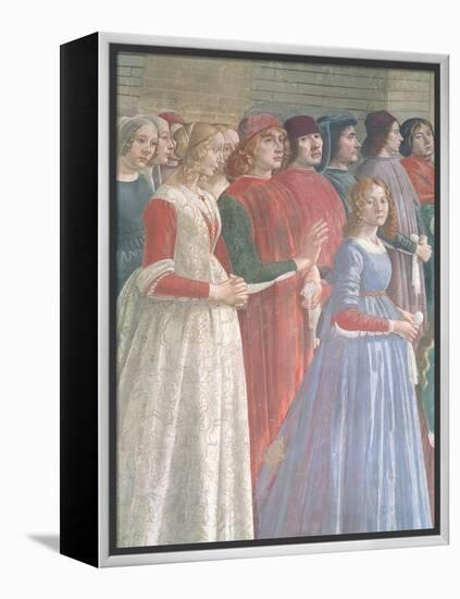 Florentine Onlookers, from the Cycle of St. Francis, Sassetti Chapel, 1483-Domenico Ghirlandaio-Framed Premier Image Canvas