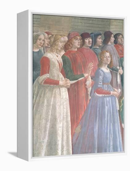 Florentine Onlookers, from the Cycle of St. Francis, Sassetti Chapel, 1483-Domenico Ghirlandaio-Framed Premier Image Canvas