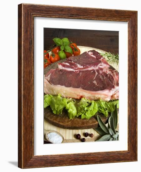 Florentine Steak, Tuscany, Italy, Europe-Tondini Nico-Framed Photographic Print