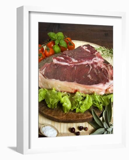 Florentine Steak, Tuscany, Italy, Europe-Tondini Nico-Framed Photographic Print