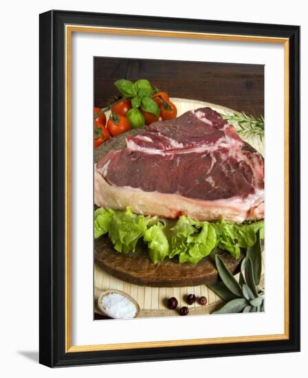 Florentine Steak, Tuscany, Italy, Europe-Tondini Nico-Framed Photographic Print