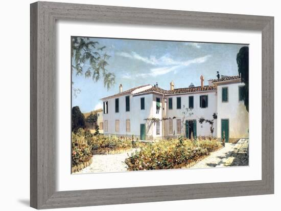 Florentine Villa, 1874-Telemaco Signorini-Framed Giclee Print