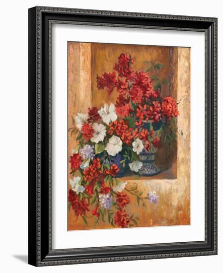 Flores de España I-Linda Wacaster-Framed Art Print