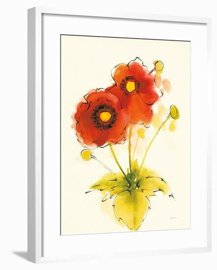 Flores Rojas I-Shirley Novak-Framed Art Print