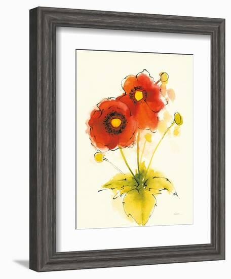 Flores Rojas I-Shirley Novak-Framed Art Print