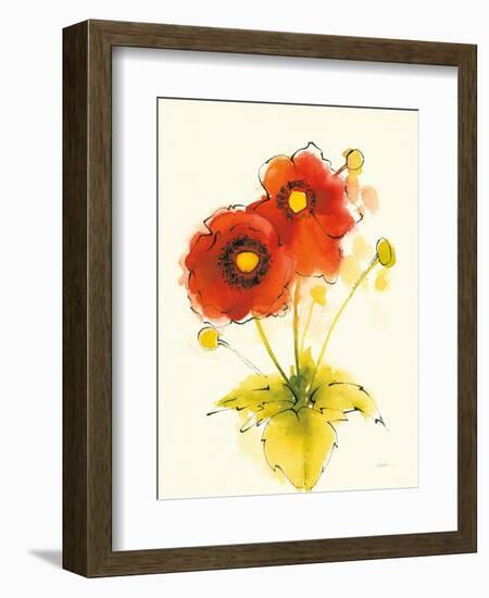 Flores Rojas I-Shirley Novak-Framed Art Print