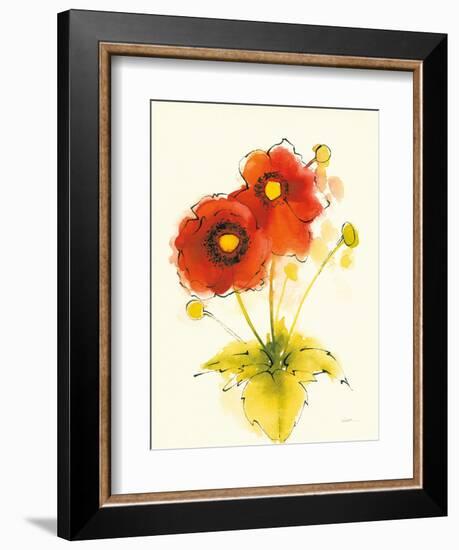 Flores Rojas I-Shirley Novak-Framed Art Print