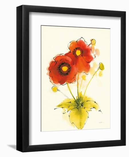 Flores Rojas I-Shirley Novak-Framed Art Print