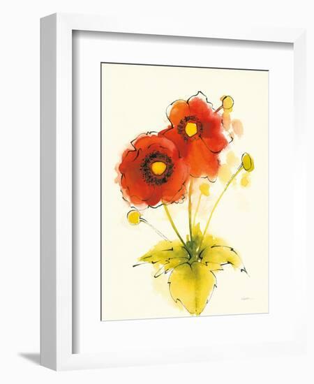 Flores Rojas I-Shirley Novak-Framed Art Print