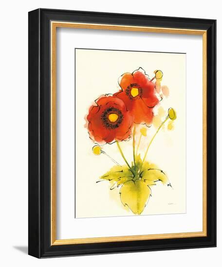 Flores Rojas I-Shirley Novak-Framed Art Print