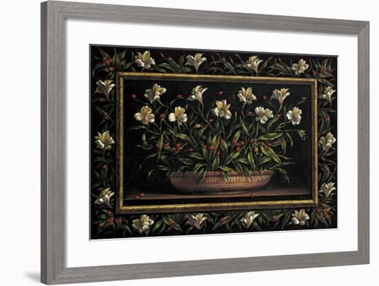 Flores y Mariquitas-Joaquin Moragues-Framed Art Print