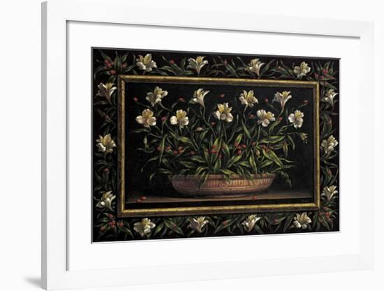 Flores y Mariquitas-Joaquin Moragues-Framed Art Print