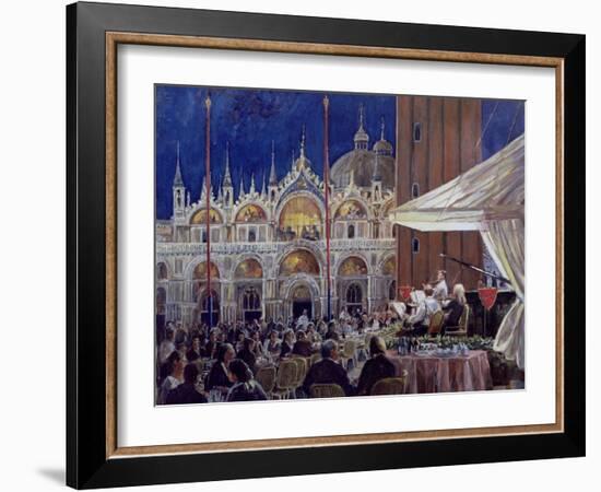 Florian, Piazza Di San Marco-Rosemary Lowndes-Framed Giclee Print