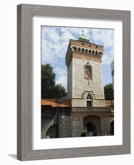 Florian's Gate on the Old City Walls, Krakow (Cracow), Unesco World Heritage Site, Poland-R H Productions-Framed Photographic Print