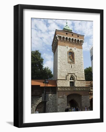 Florian's Gate on the Old City Walls, Krakow (Cracow), Unesco World Heritage Site, Poland-R H Productions-Framed Photographic Print