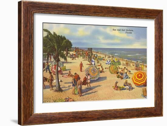 Florida Beach-null-Framed Art Print