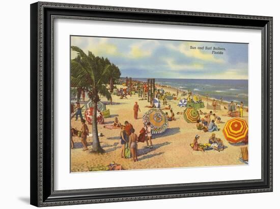 Florida Beach-null-Framed Art Print