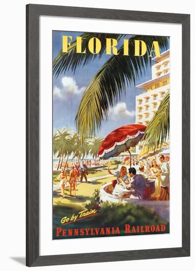 Florida, Go By Train--Framed Art Print