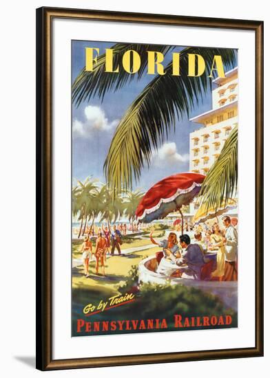 Florida, Go By Train--Framed Art Print