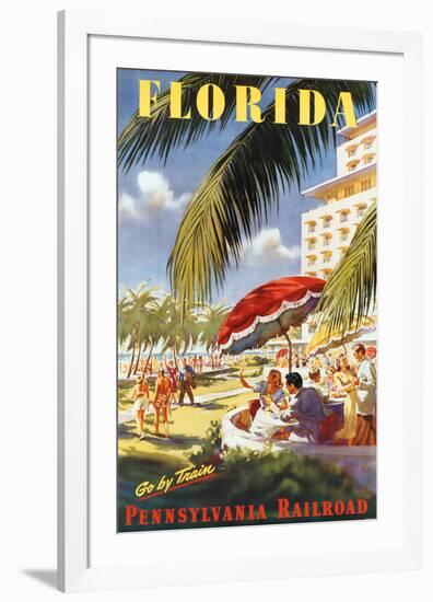 Florida, Go By Train-null-Framed Art Print