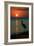 Florida - Heron and Sunset-Lantern Press-Framed Art Print