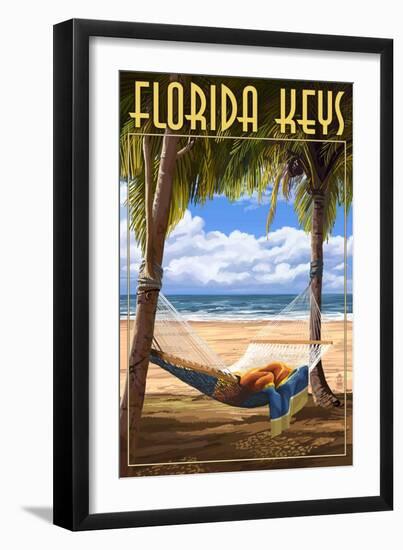 Florida Keys, Florida - Hammock Scene-Lantern Press-Framed Art Print