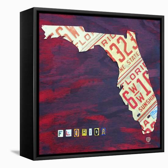 Florida License Plate-Design Turnpike-Framed Premier Image Canvas