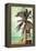 Florida - Lifeguard Shack and Palm-Lantern Press-Framed Stretched Canvas