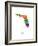 Florida Map-Michael Tompsett-Framed Art Print