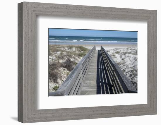 Florida, New Smyrna Beach, Smyrna Dunes Park, Boardwalk-Lisa S. Engelbrecht-Framed Photographic Print