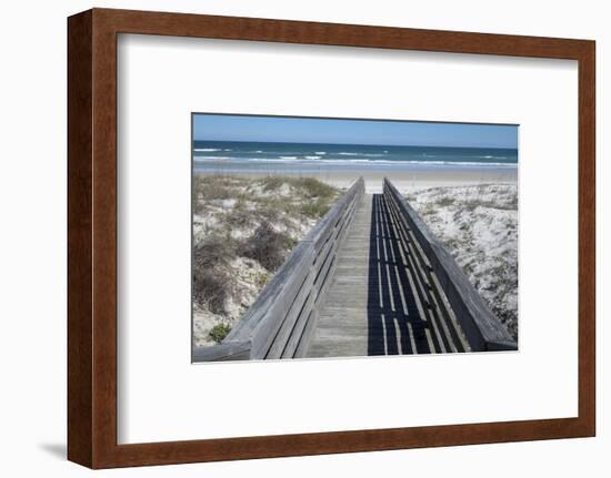 Florida, New Smyrna Beach, Smyrna Dunes Park, Boardwalk-Lisa S. Engelbrecht-Framed Photographic Print