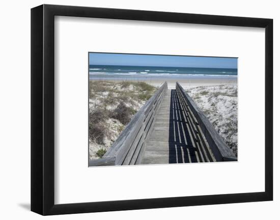 Florida, New Smyrna Beach, Smyrna Dunes Park, Boardwalk-Lisa S. Engelbrecht-Framed Photographic Print