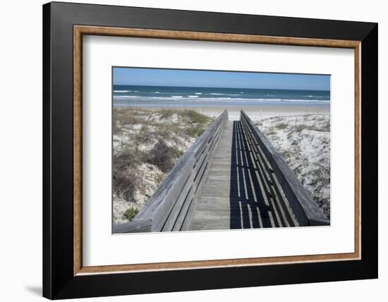 Florida, New Smyrna Beach, Smyrna Dunes Park, Boardwalk-Lisa S. Engelbrecht-Framed Photographic Print