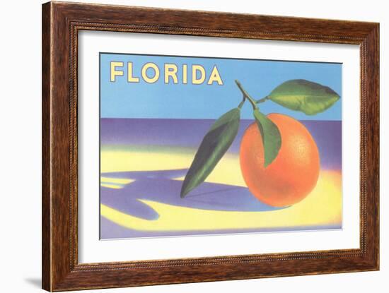 Florida Orange-null-Framed Art Print