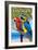 Florida - Parrots-Lantern Press-Framed Art Print