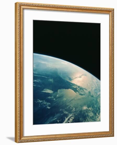 Florida Peninsula From Shuttle-null-Framed Photographic Print
