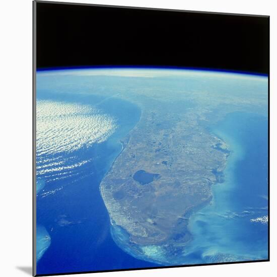 Florida Peninsula Seen From Space Shuttle-null-Mounted Premium Photographic Print