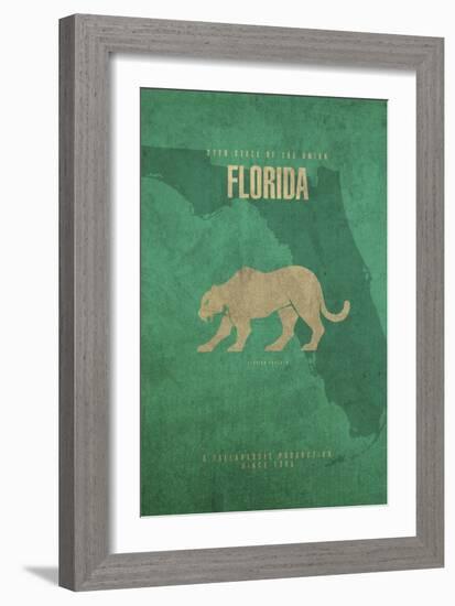 Florida Poster-David Bowman-Framed Giclee Print