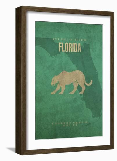 Florida Poster-David Bowman-Framed Giclee Print