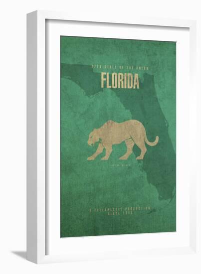 Florida Poster-David Bowman-Framed Giclee Print