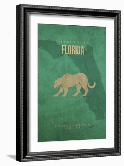 Florida Poster-David Bowman-Framed Giclee Print