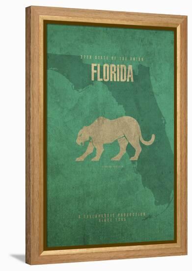 Florida Poster-David Bowman-Framed Premier Image Canvas