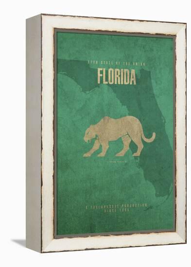 Florida Poster-David Bowman-Framed Premier Image Canvas