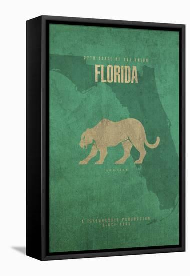 Florida Poster-David Bowman-Framed Premier Image Canvas