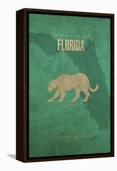 Florida Poster-David Bowman-Framed Premier Image Canvas