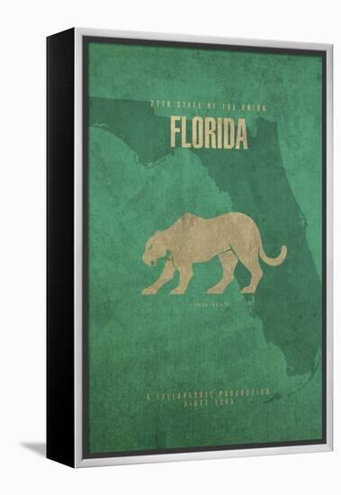 Florida Poster-David Bowman-Framed Premier Image Canvas