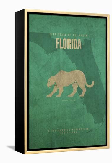 Florida Poster-David Bowman-Framed Premier Image Canvas