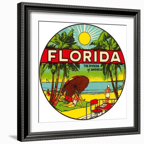 Florida, Riviera of America-null-Framed Art Print