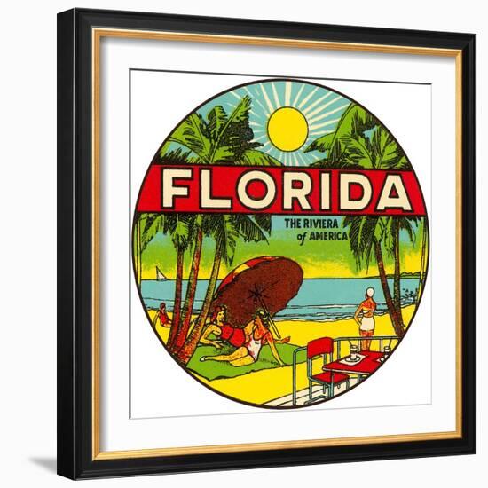 Florida, Riviera of America-null-Framed Art Print